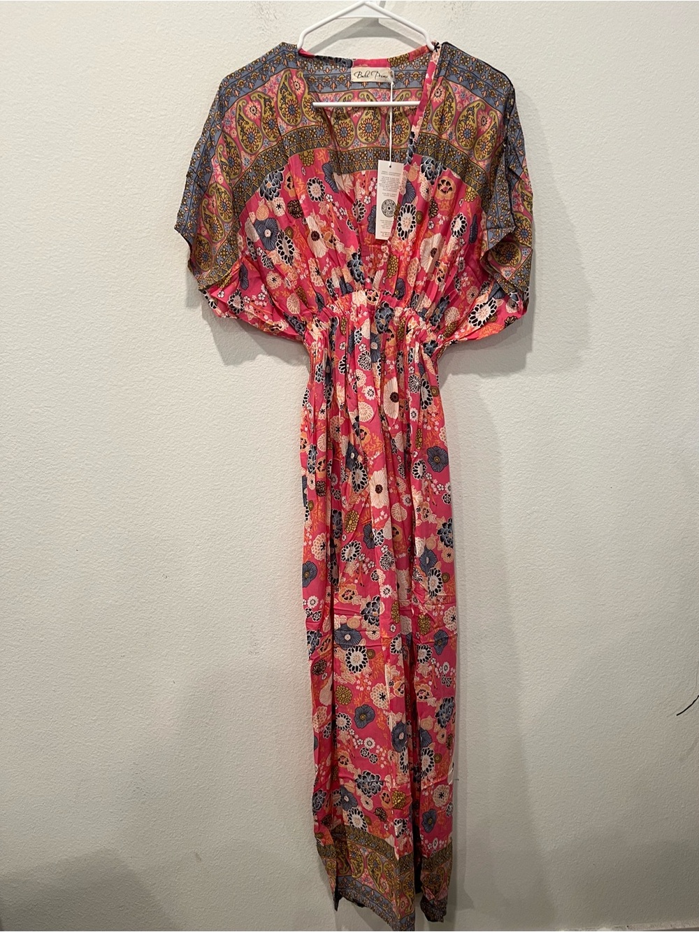 Pink Floral Maxi Dress
